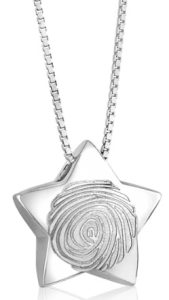 Fingerprint Star Pendant